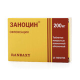 Заноцин табл. п/о 200 мг №10