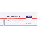 Ерлотиніб-Віста 150 мг таблетки, вкриті плівковою оболонкою, блістер, №30
