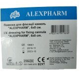Пластир - пов'язка Alexpharm для фіксації канюль, 6 х 8 см