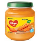 Овощное пюре Milupa Морковь для детей с 4 месяцев, 125 г