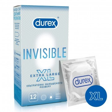 Презервативи Durex Invisible XL, 12 шт: ціни та характеристики