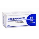 Кветирон XR 50 табл. пролонг. дії 50 мг блістер, №60