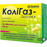 Колигаз-здоровье табл. жев. 125 мг блистер в коробке №14