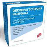 Оксипрогестерону капронат р-н олійн. д/ін. 12,5 % амп. 1 мл №10