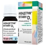 Аквадетрим витамин D3 р-р д/перорал. прим. водн. 15000 МЕ/мл 10 мл
