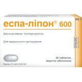 Еспа-ліпон 600 табл. в/о 600 мг №30