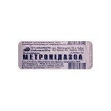 Метронідазол табл. 250 мг блістер №10