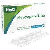 Метформин-Тева табл. п/плен. оболочкой 1000 мг блистер №30