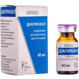 Діапразол ліофіл. д/р-ну д/ін. 40 мг фл., в пачці
