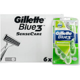 Бритви одноразові Gillette Blue 3 SenseCare 6 шт