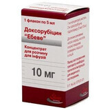 Доксорубицин "эбеве" конц. д/р-ра д/инф. 10 мг фл. 5 мл