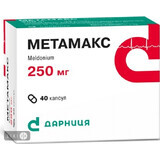 Метамакс капс. 250 мг контурн. чарунк. уп., пачка №40
