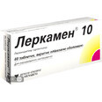 Леркамен 10 табл. в/плівк. обол. 10 мг №60