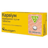 Карвиум табл. 12,5 мг блистер №30