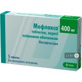 Мофлакса табл. п/плен. оболочкой 400 мг блистер №5