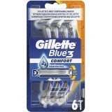 Одноразові станки для гоління Gillette Blue 3 Comfort чоловічі 6 шт