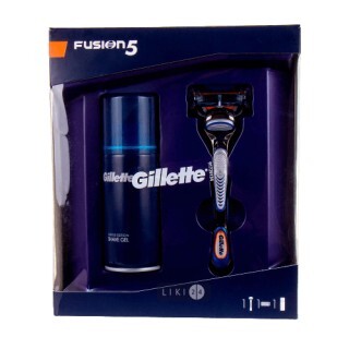 Подарочный Набор Gillette Fusion5 Бритва Gillette Fusion5 + Гель для бритья Gillette Fusion5 для сверхчувствительной кожи 75 мл