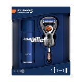 Подарунковий набір Gillette Fusion5 Бритва з 1 змінною касетою + Гель для гоління Ultra Sensitive 75 мл