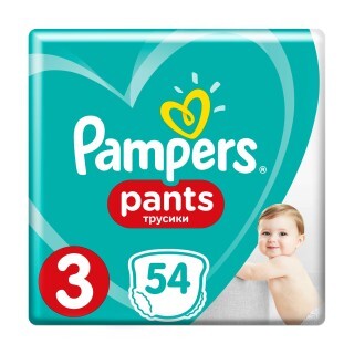 Подгузники-трусики Pampers Pants г.3 6-11 кг 54 шт Velio