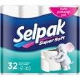 Туалетная бумага Selpak трехслойная 32 шт