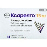 Ксарелто табл. п/плен. оболочкой 15 мг блистер №14