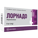 Лорнадо 8 мг таблетки, вкриті плівковою оболонкою блістер, №10