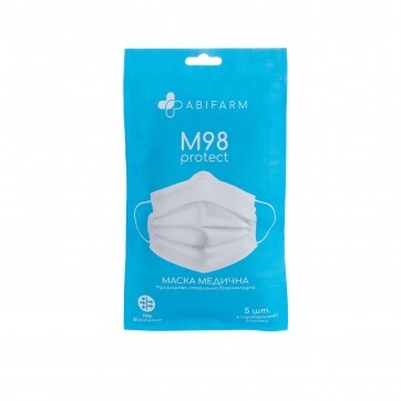 Маски Abifarm М98 тришарові стерильні 5 шт: ціни та характеристики