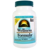 Комплекс лікувальних трав Wellness Formula Source Naturals 90 таблеток