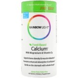 Кальцій з Магнієм і вітаміном D3 Food-Based Calcium with Magnesium & Vitamin D3 Rainbow Light 90 таблеток