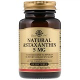 Астаксантин Natural Astaxanthin Solgar 5 мг 60 желатинових капсул