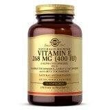 Вітамін E 268 мг (400 МО) Vitamin E d-Alpha Tocopherol & Mixed Tocopherols Solgar 50 желатинових капсул