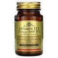 Витамин D3 1000 МЕ Solgar 25 мкг 100 жевательных таблеток