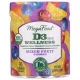 Вітамін D3 1000 МО Wellness смак фруктів MegaFood 90 желейних цукерок