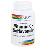 Витамин C c биофлавоноидами 500 мг Solaray 100 Капсул