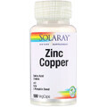 Цинк и Медь Zinc Copper Solaray 100 вегетарианских капсул