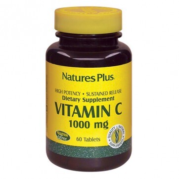 Витамин С 1000 мг с замедленным высвобождением Natures Plus 60 таблеток: цены и характеристики
