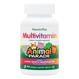 Детские жевательные мультивитамины Source of Life Animal Parade Natures Plus 90 таблеток вкус ассорти