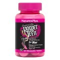 Мультивитамины для девушек Power Teen Natures Plus 60 жевательных таблеток вкус лесных ягод 