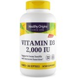 Вітамін D3 2000 МО Healthy Origins 360 желатинових капсул