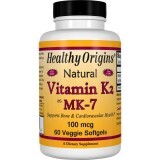 Вітамін К2 в формі МК-7 Vitamin K2 as MK-7 Healthy Origins 100 мкг 60 капсул