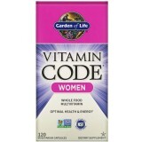 Мультивитамины для женщин Vitamin Code Garden of Life 120 вегетарианских капсул