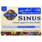 Травяной комплекс для поддержки иммунитета Herbal Immune Balance Sinus Garden of Life 30 вегетарианских капсул