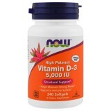 Витамин D-3 5000МЕ Now Foods 240 желатиновых капсул