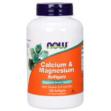 Кальций & Магний + Витамин D Now Foods 120 желатиновых капсул