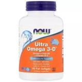 Ультра Омега 3 и Витамин D Now Foods 90 вегетарианских капсул
