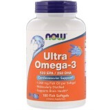 Ультра Омега-3 500 EPA / 250 DHA Ultra Omega-3 Now Foods 180 гелевых капсул