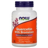 Кверцетин с бромелайном Quercetin with Bromelain Now Foods 120 вегетарианских капсул