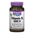 Витамин D3 5000 МЕ Bluebonnet Nutrition 120 вегетарианских капсул