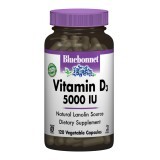 Вітамін D3 5000 МО Bluebonnet Nutrition 120 вегетаріанських капсул