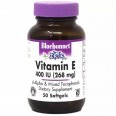 Натуральный Витамин Е 400 МЕ Bluebonnet Nutrition 50 желатиновых капсул 